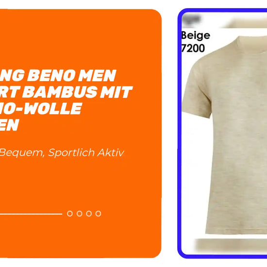Lasting BENO Men T-Shirt BAMBUS mit MERINO-WOLLE Herren by@Outfy