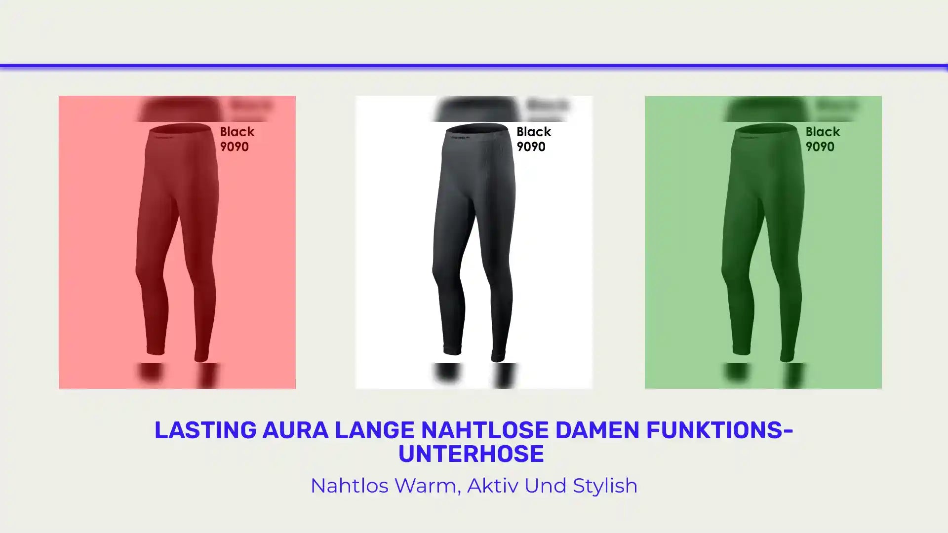 LASTING AURA&nbsp;lange nahtlose Damen Funktions-Unterhose&nbsp; by@Outfy