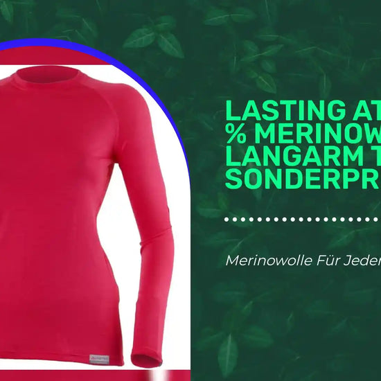LASTING ATILA 100 % Merinowole Langarm T-Shirt Sonderpreis by@Outfy