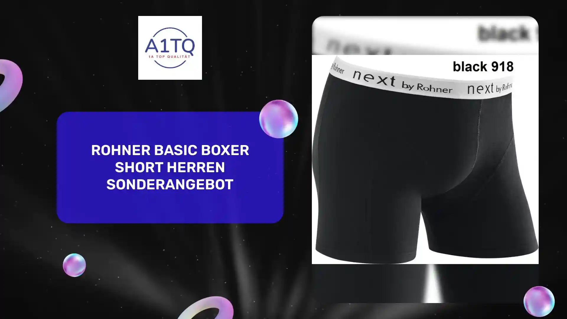 ROHNER BASIC Boxer Short Herren SONDERANGEBOT by@Outfy