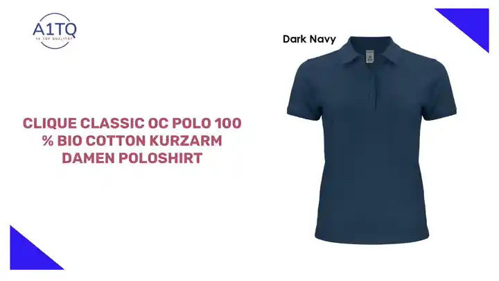 Clique Classic OC Polo 100 % Bio Cotton Kurzarm Damen Poloshirt by@Outfy