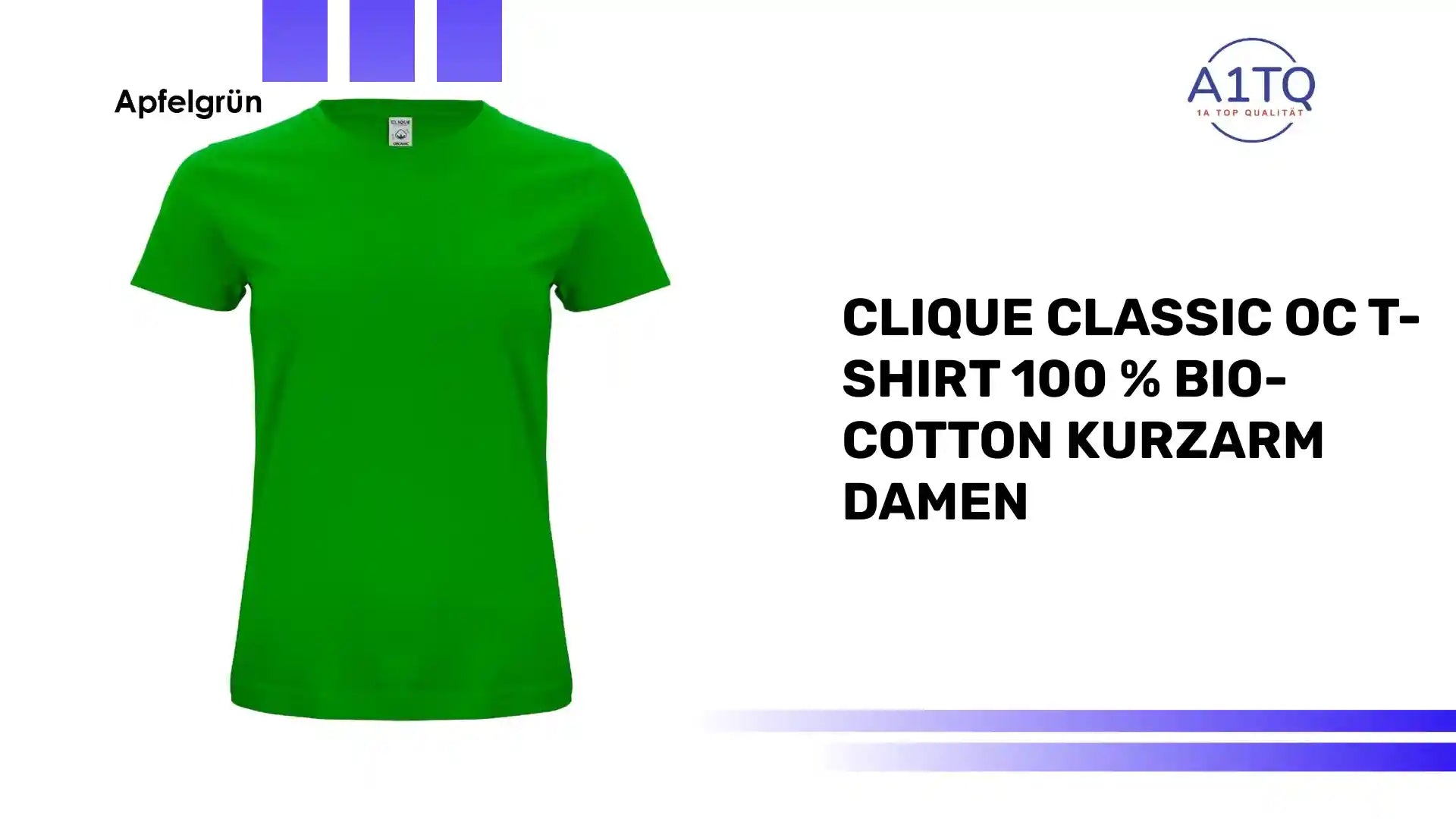 Clique Classic OC T-Shirt 100 % Bio-Cotton Kurzarm Damen by@Outfy