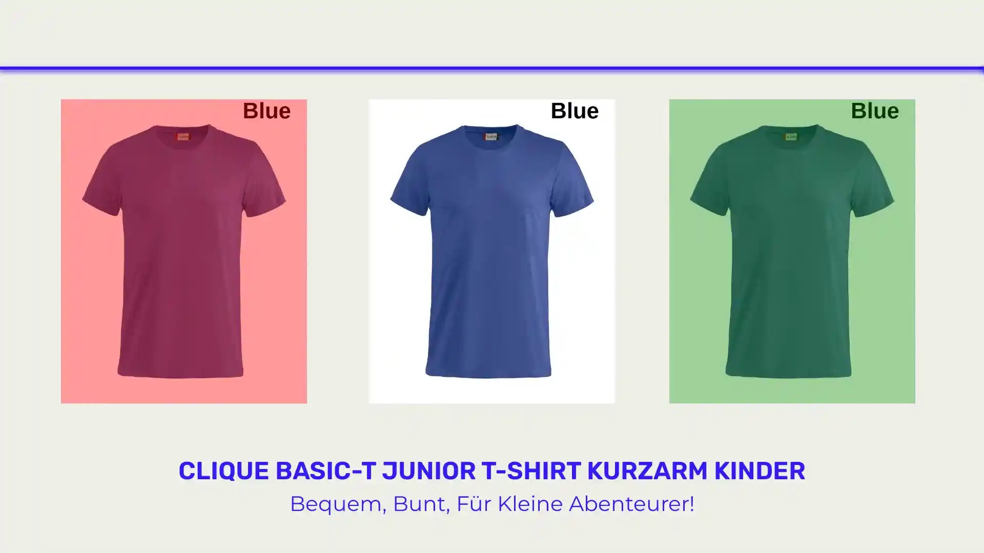 Clique Basic-T Junior T-Shirt Kurzarm Kinder by@Outfy
