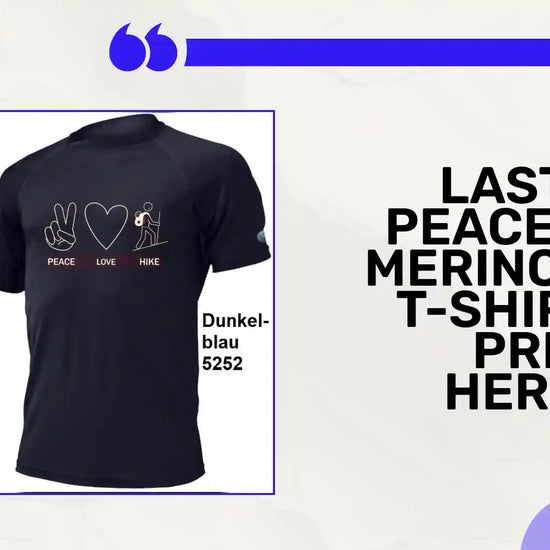 LASTING PEACE 100 % Merinowolle T-Shirt mit Print Herren by@Outfy