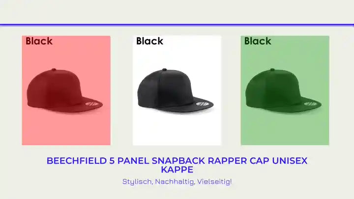 BEECHFIELD 5 Panel Snapback Rapper Cap Unisex Kappe by@Outfy