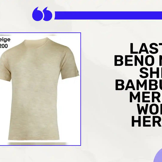Lasting BENO Men T-Shirt BAMBUS mit MERINO-WOLLE Herren by@Outfy