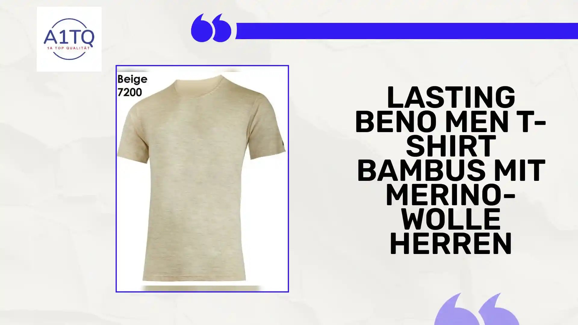 Lasting BENO Men T-Shirt BAMBUS mit MERINO-WOLLE Herren by@Outfy