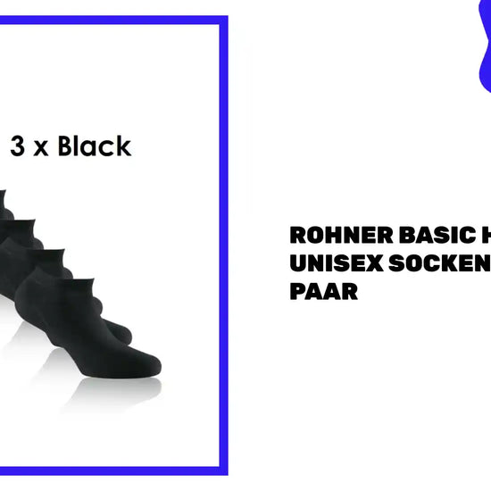 Rohner Basic Herren Unisex Socken Sneaker 3 Paar by@Outfy