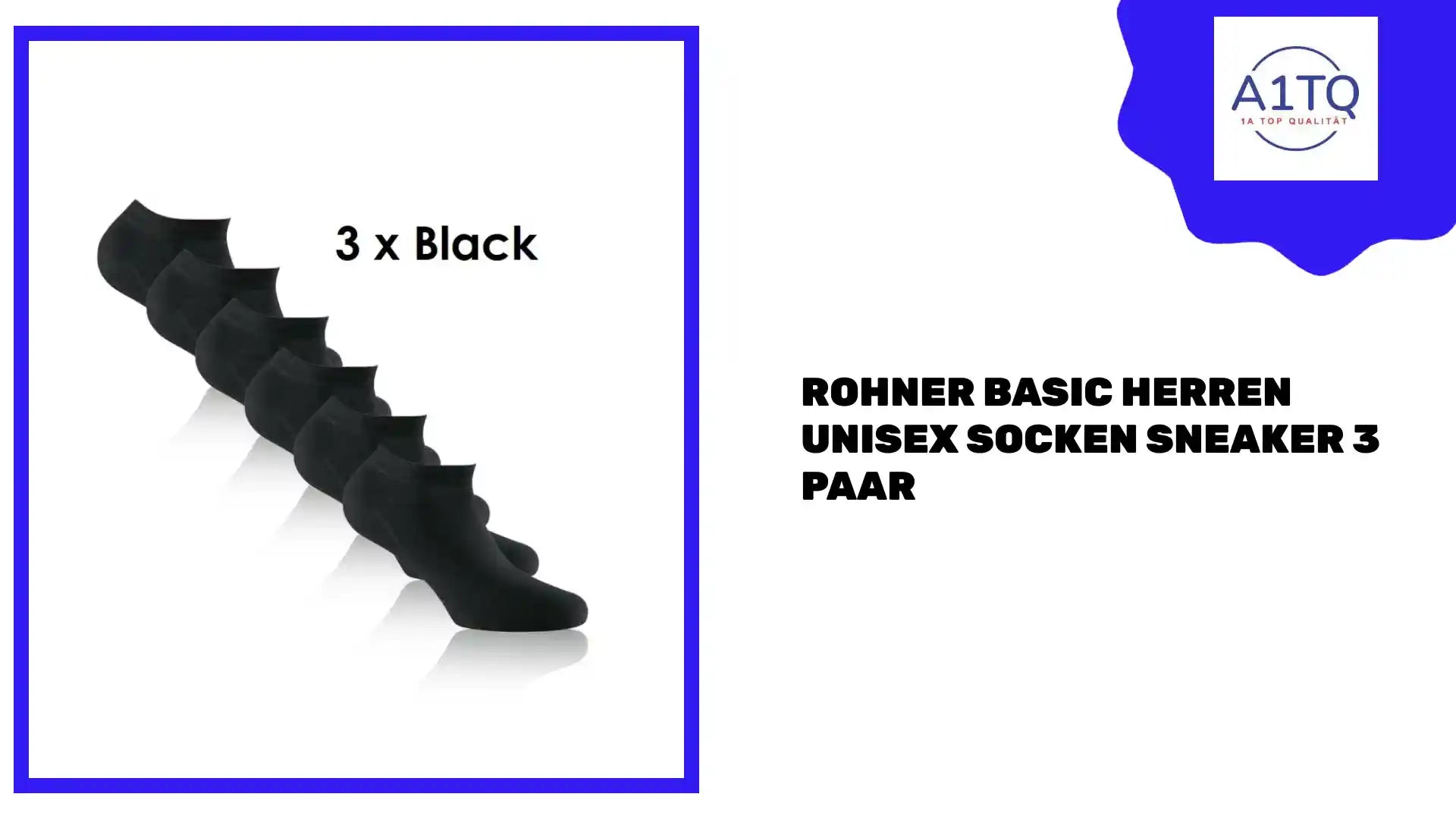 Rohner Basic Herren Unisex Socken Sneaker 3 Paar by@Outfy