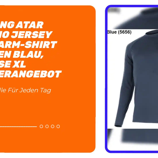 LASTING ATAR Merino Jersey Langarm-Shirt Herren blau, Gr&ouml;sse XL Sonderangebot by@Outfy
