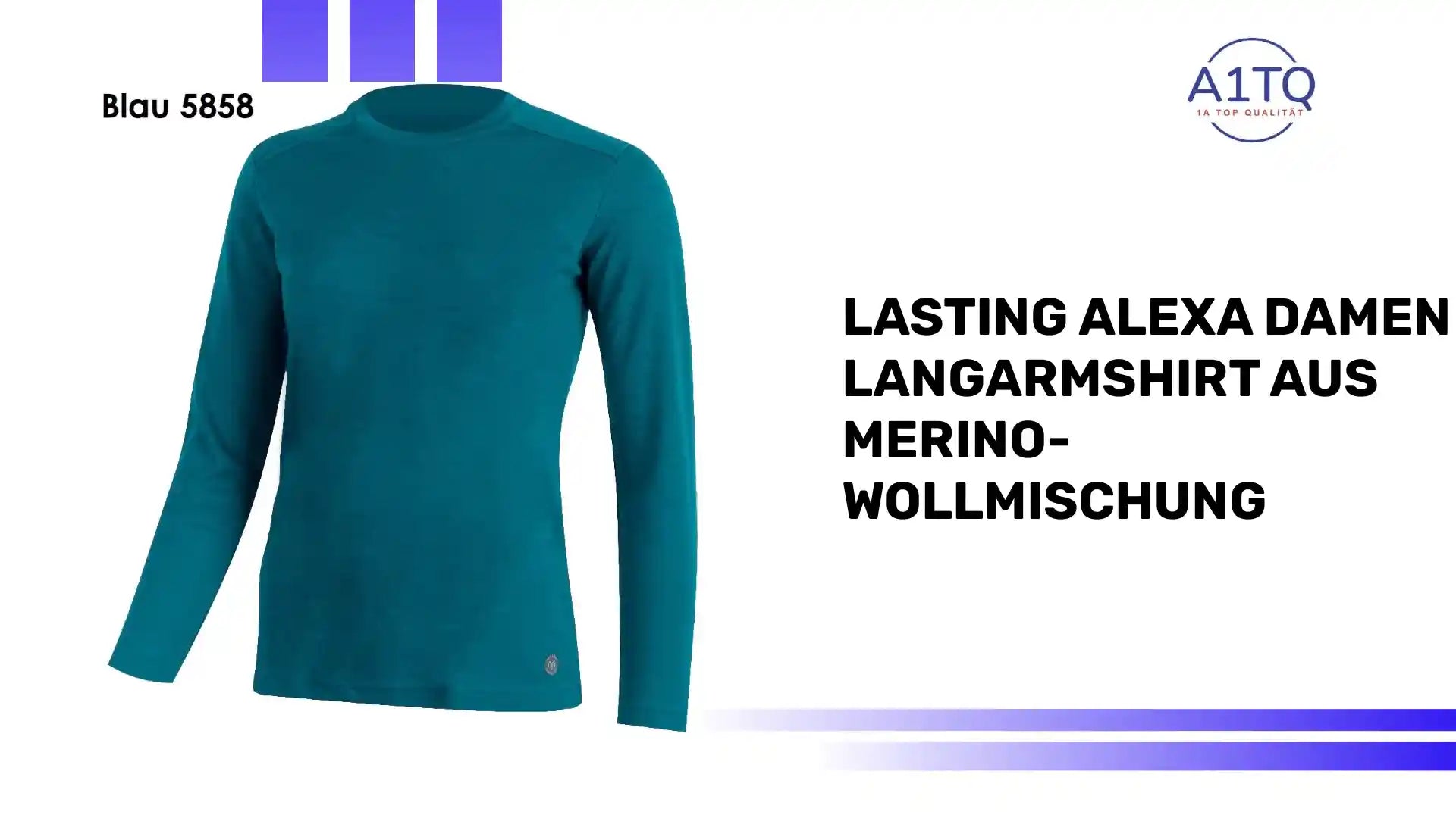 LASTING ALEXA Damen Langarmshirt aus MERINO-Wollmischung by@Outfy