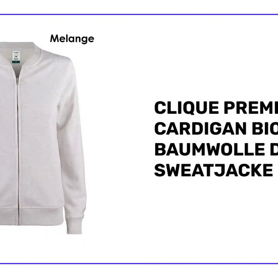 Clique Premium Oc Cardigan Bio-Baumwolle Damen Sweatjacke by@Outfy