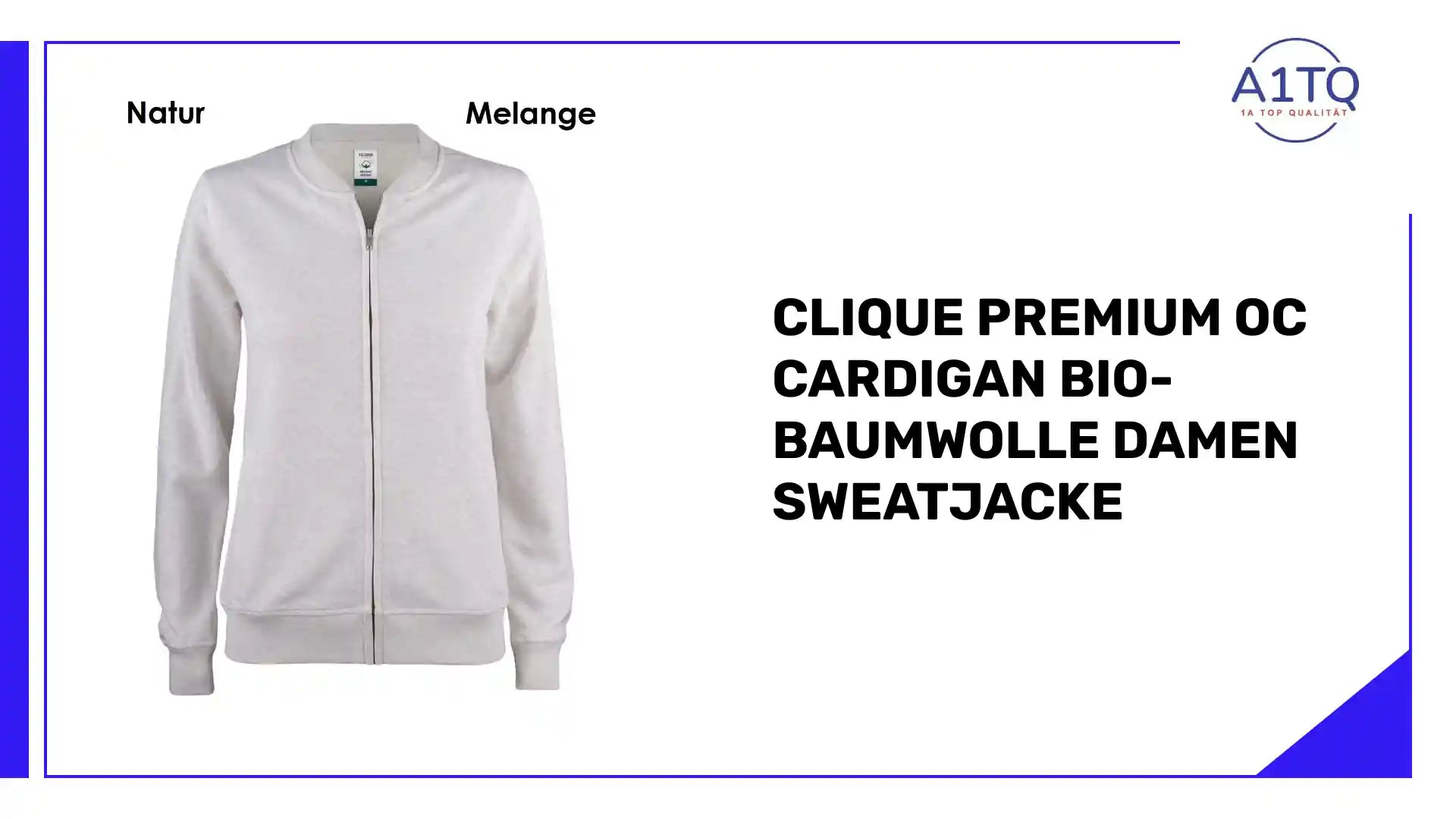 Clique Premium Oc Cardigan Bio-Baumwolle Damen Sweatjacke by@Outfy