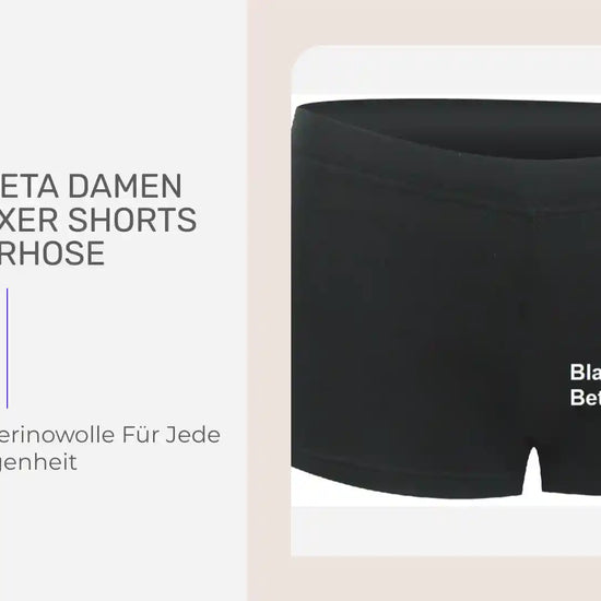 LASTING BETA Damen Merino Boxer Shorts Unterhose by@Outfy