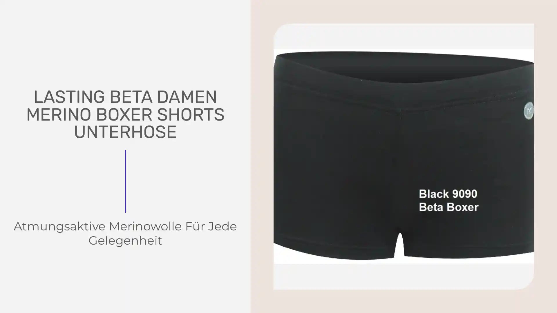 LASTING BETA Damen Merino Boxer Shorts Unterhose by@Outfy