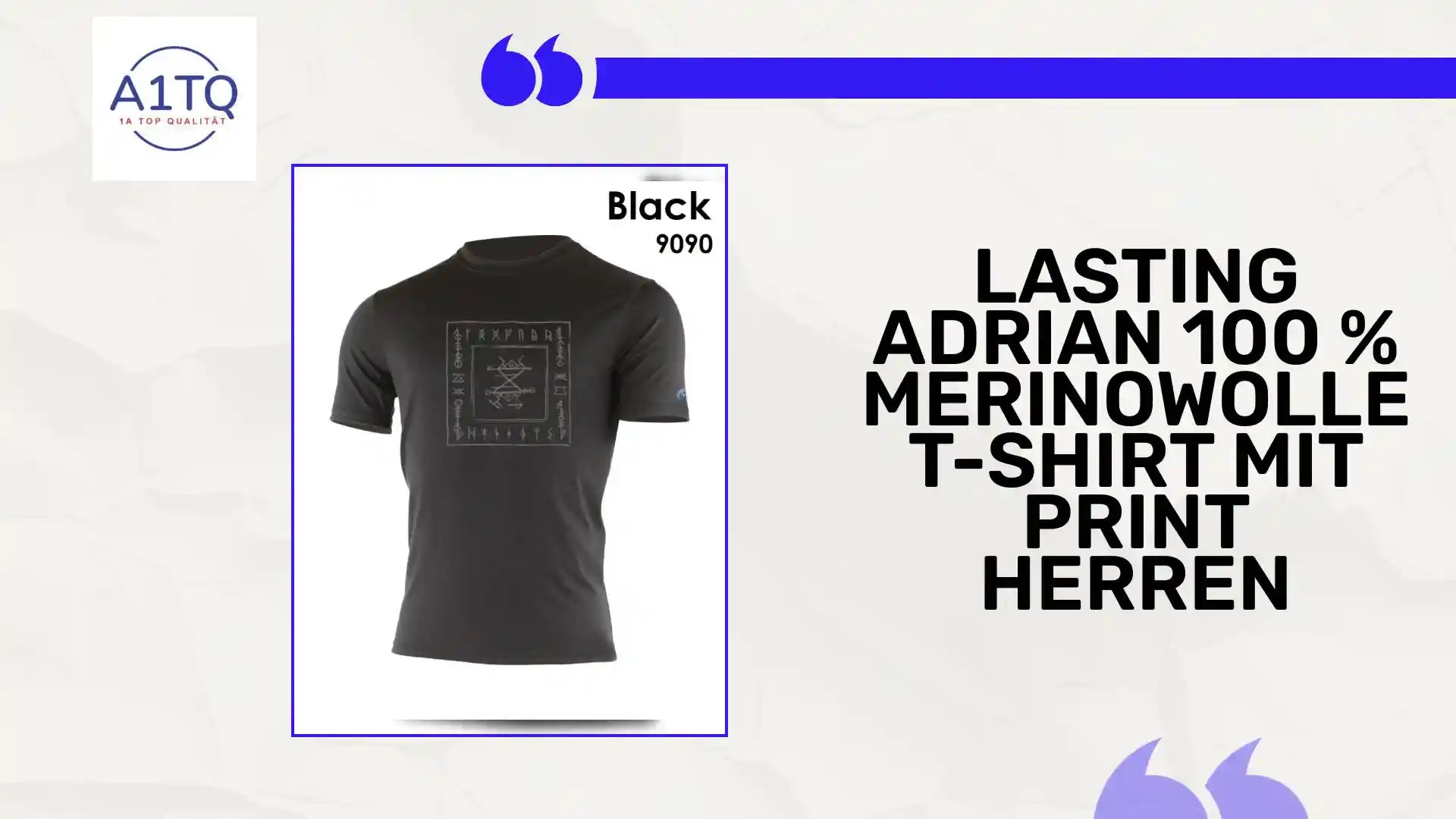 LASTING ADRIAN 100 % Merinowolle T-Shirt mit Print Herren by@Outfy