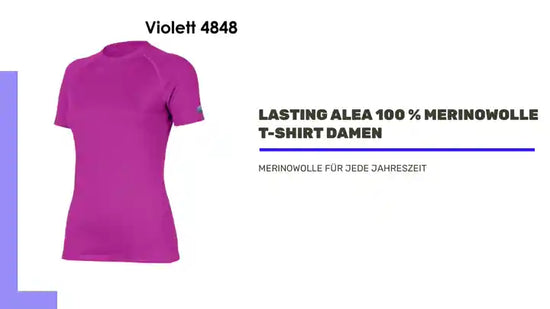 LASTING ALEA 100 % Merinowolle T-Shirt Damen by@Outfy