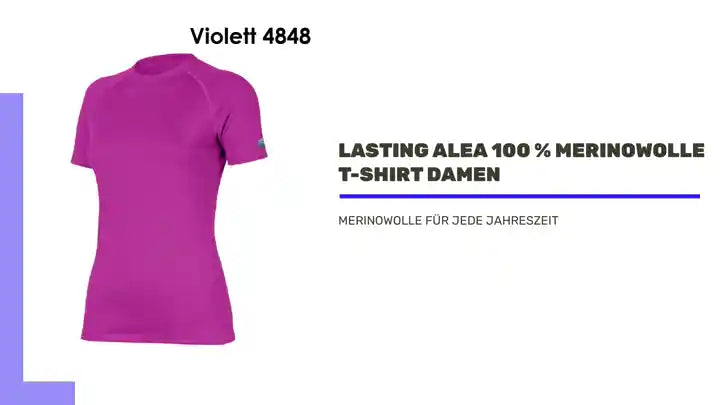 LASTING ALEA 100 % Merinowolle T-Shirt Damen by@Outfy