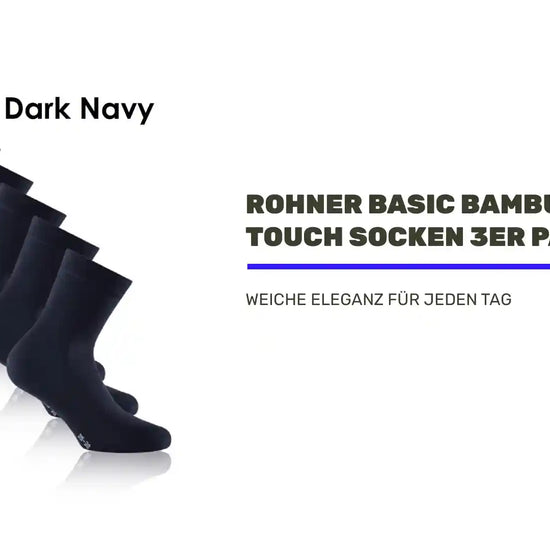 Rohner Basic Bambus Soft Touch Socken 3er Pack by@Outfy
