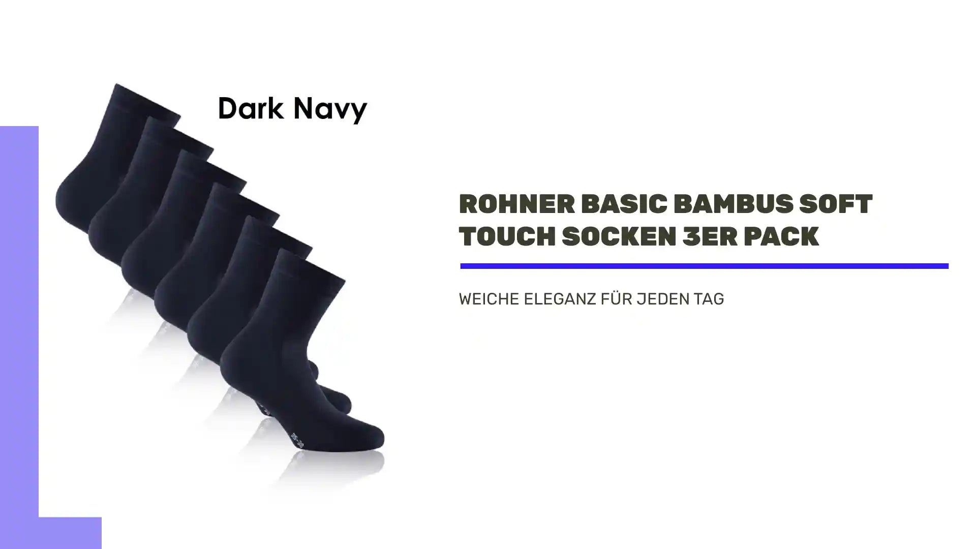 Rohner Basic Bambus Soft Touch Socken 3er Pack by@Outfy