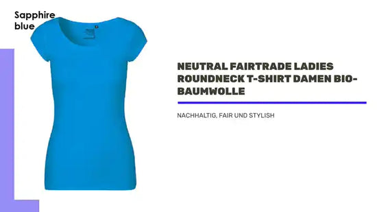 NEUTRAL Fairtrade Ladies Roundneck T-Shirt Damen Bio-Baumwolle by@Outfy