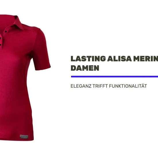 LASTING ALISA Merino Polo-Shirt Damen by@Outfy