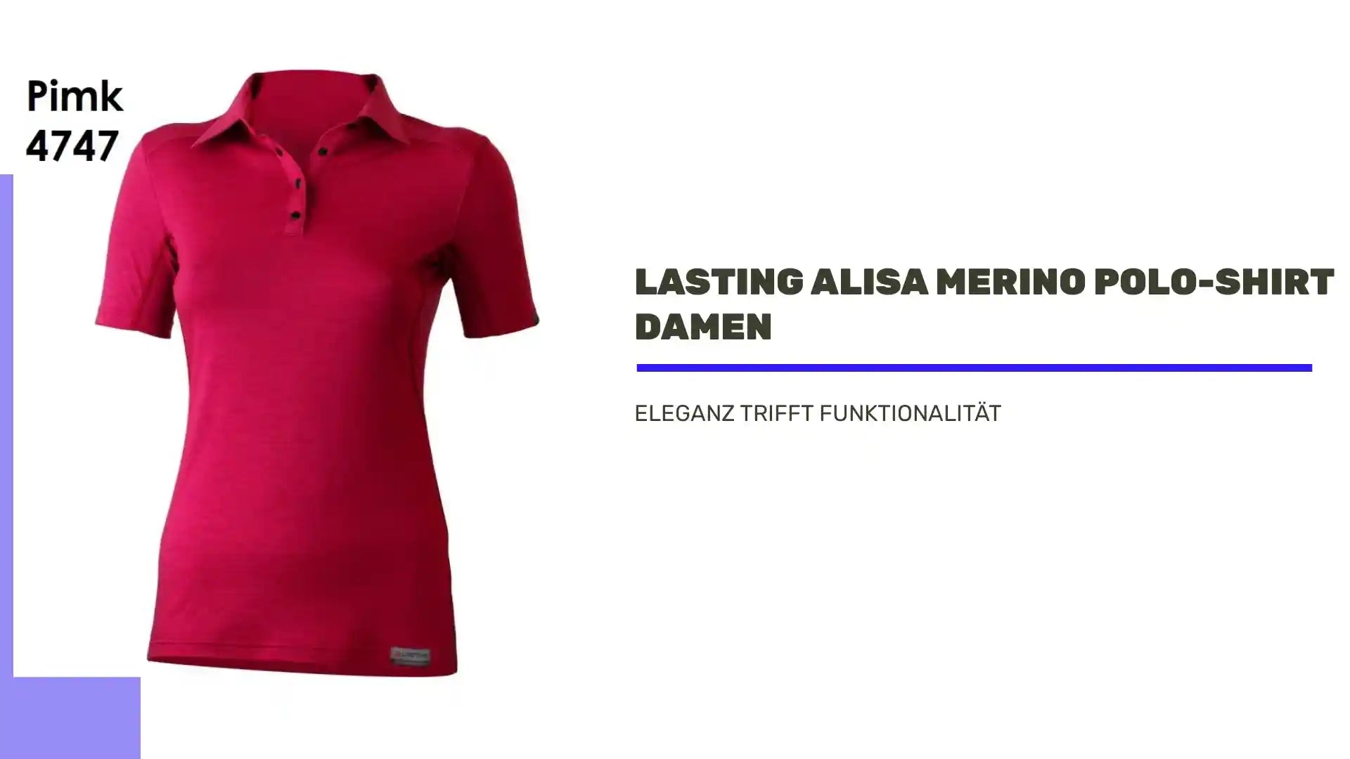 LASTING ALISA Merino Polo-Shirt Damen by@Outfy