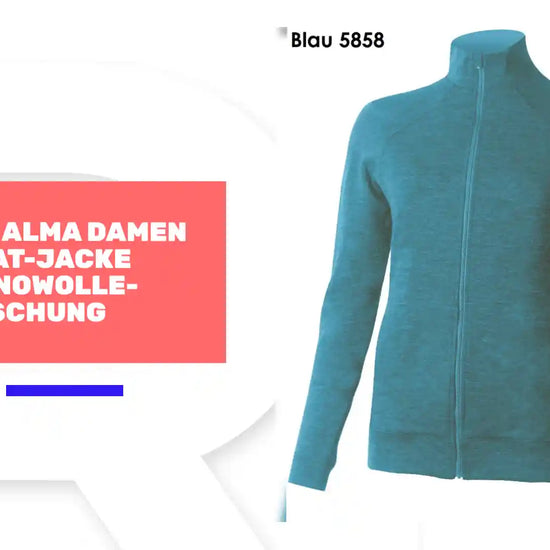 LASTING ALMA Damen Sweat-Jacke Merinowolle-Mischung by@Outfy