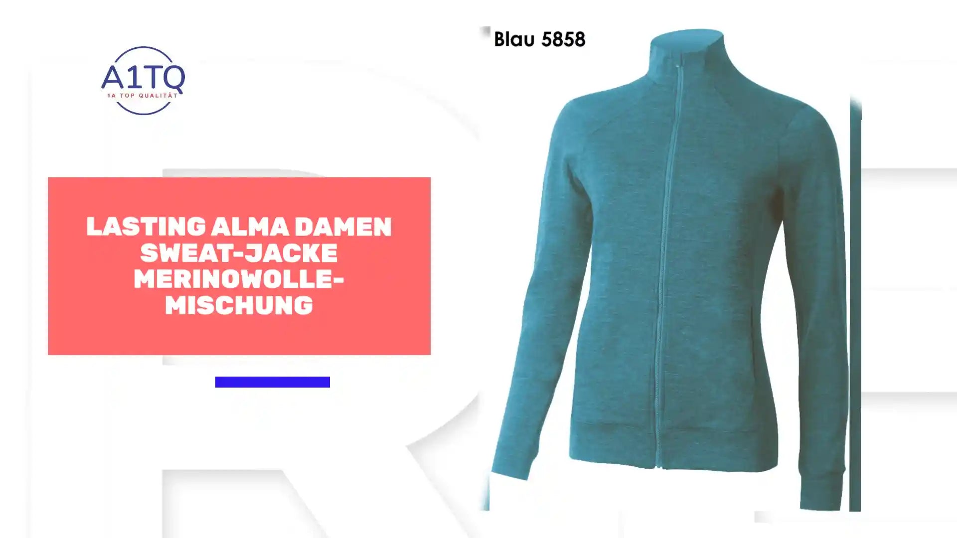 LASTING ALMA Damen Sweat-Jacke Merinowolle-Mischung by@Outfy