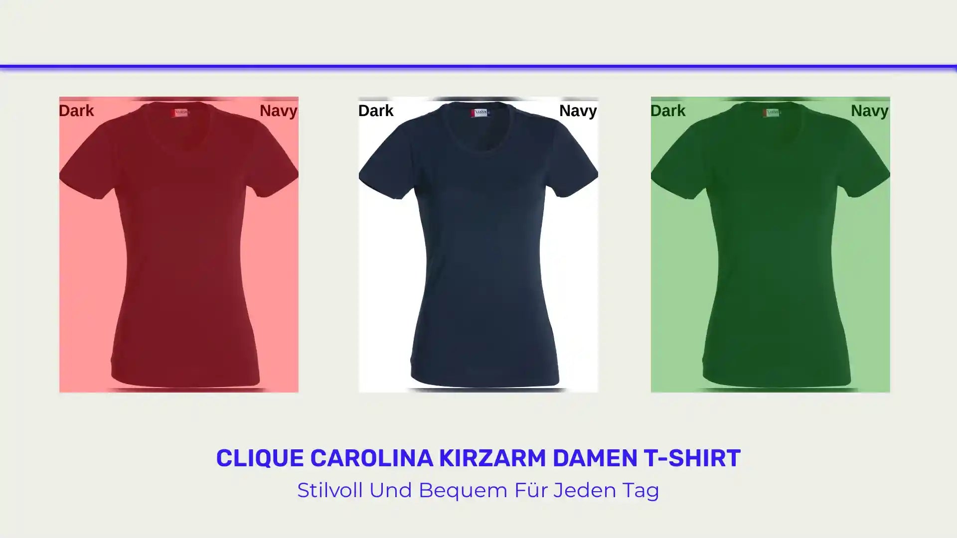 Clique Carolina Kirzarm Damen T-Shirt by@Outfy