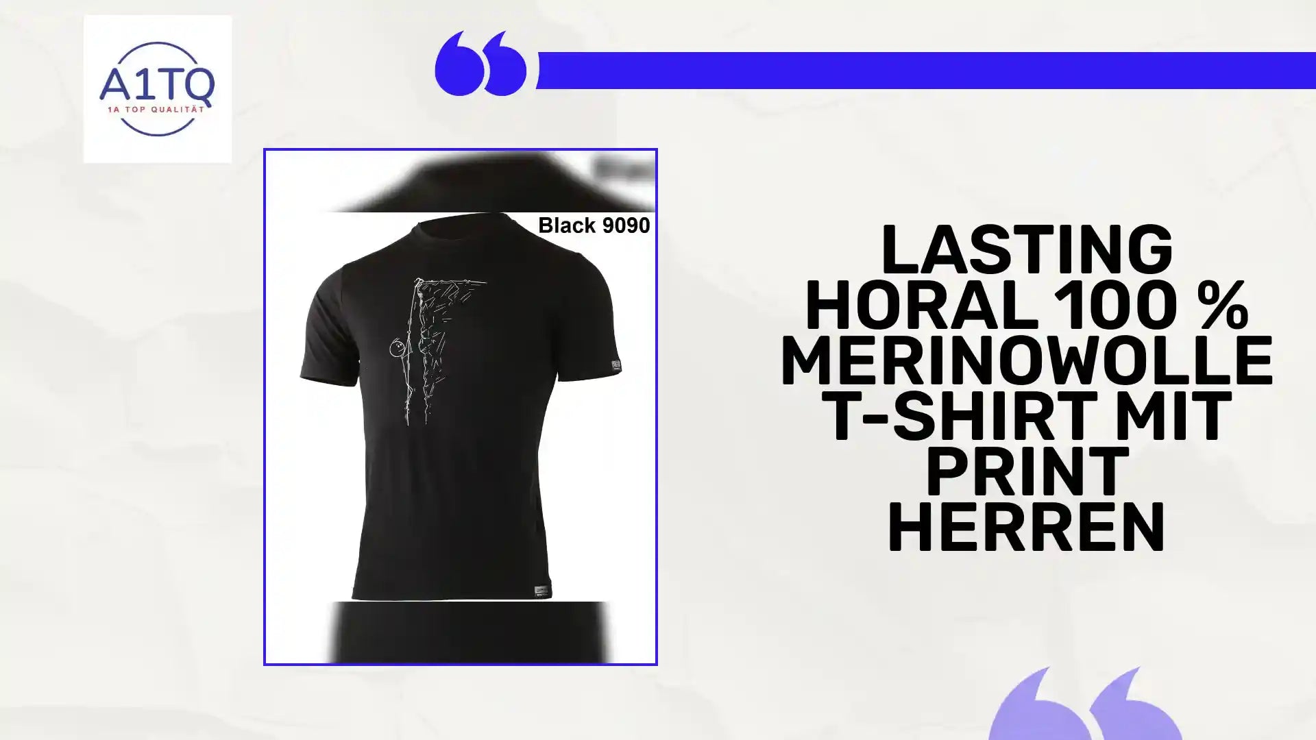 LASTING HORAL 100 % Merinowolle T-Shirt mit Print Herren by@Outfy