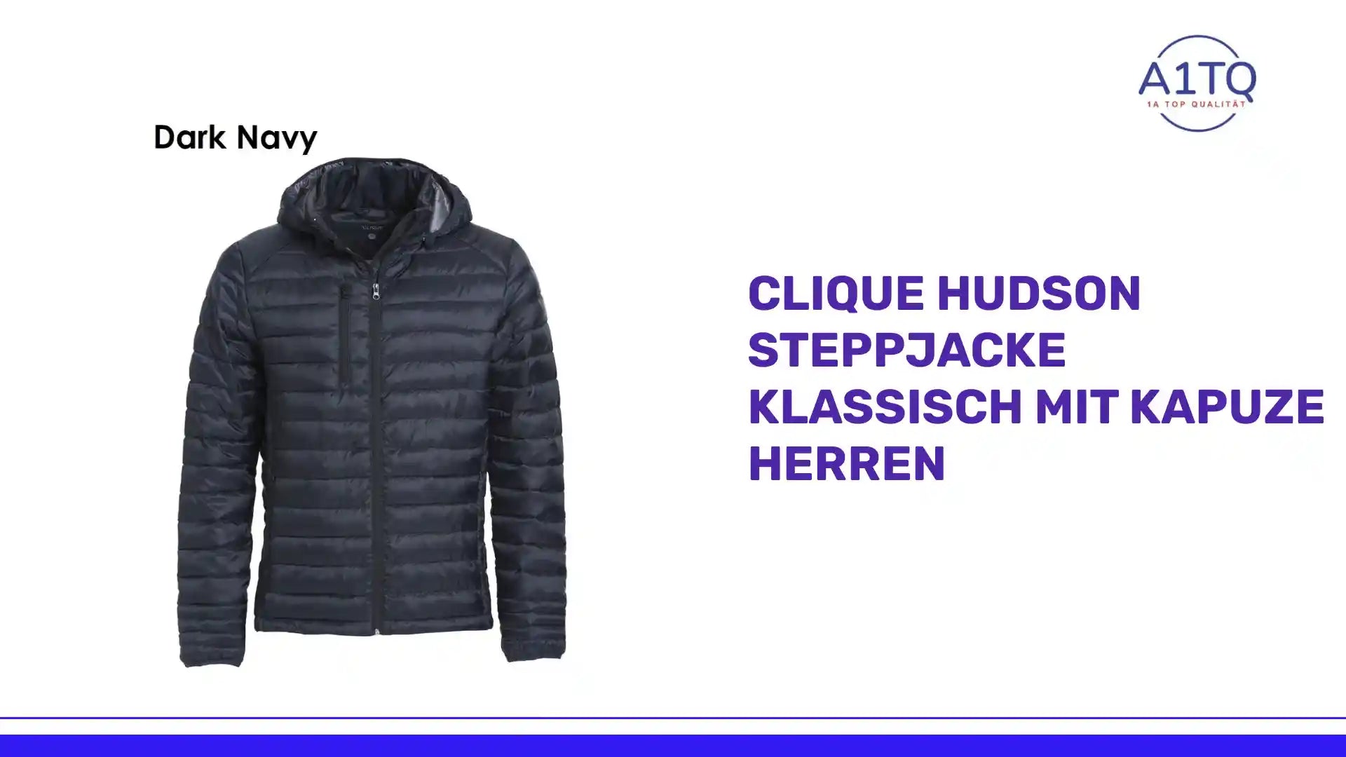 CLIQUE HUDSON Steppjacke klassisch mit Kapuze Herren by@Outfy