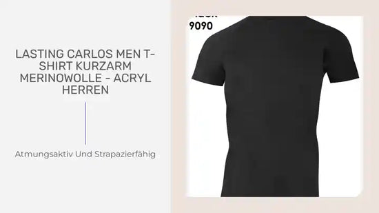 Lasting CARLOS Men T-Shirt Kurzarm MERINOWOLLE - ACRYL Herren by@Outfy