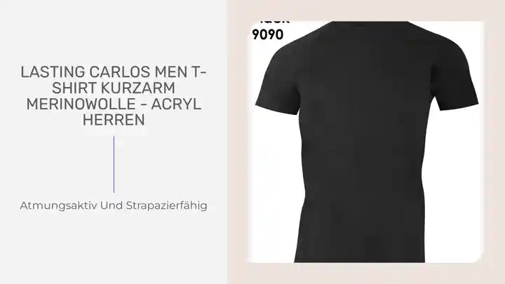 Lasting CARLOS Men T-Shirt Kurzarm MERINOWOLLE - ACRYL Herren by@Outfy