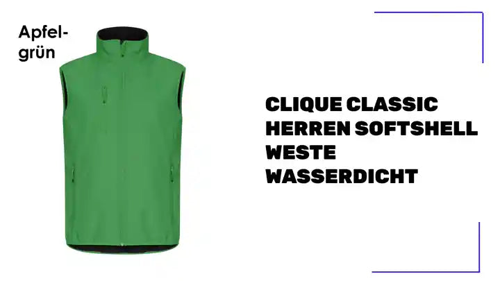 CLIQUE Classic Herren Softshell Weste wasserdicht by@Outfy