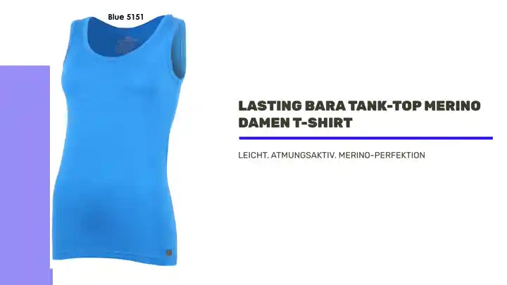 LASTING BARA Tank-Top Merino Damen T-Shirt by@Outfy