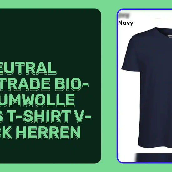 EUTRAL Fairtrade Bio-Baumwolle Mens T-Shirt V-Neck Herren by@Outfy