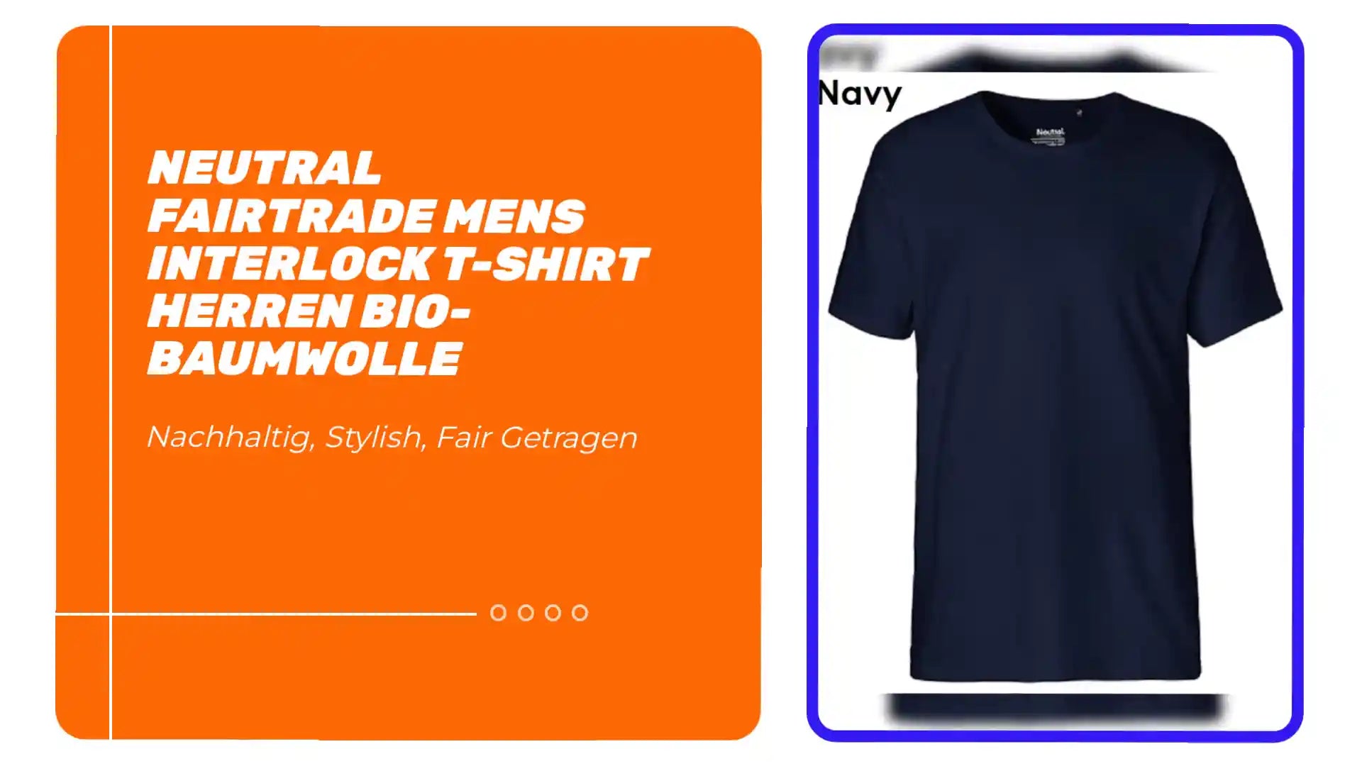NEUTRAL Fairtrade Mens Interlock T-Shirt Herren Bio-Baumwolle by@Outfy