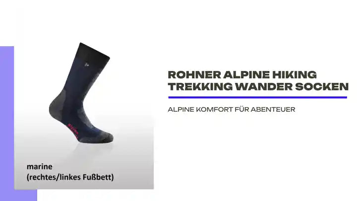 ROHNER Alpine Hiking Trekking Wander Socken by@Outfy