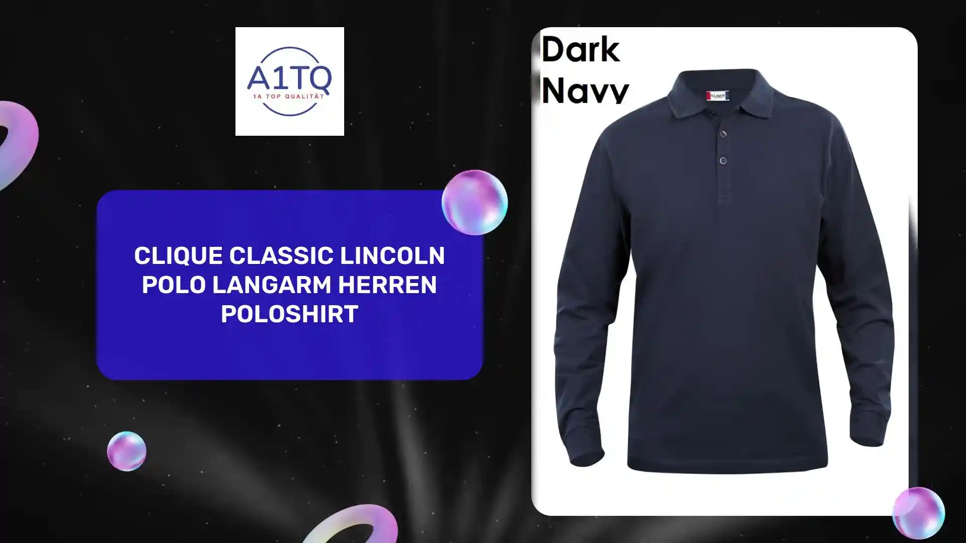 Clique Classic Lincoln Polo Langarm Herren Poloshirt by@Outfy