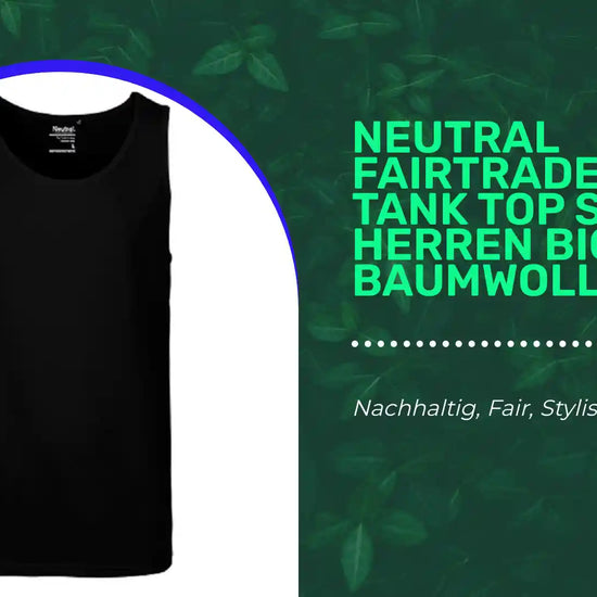 NEUTRAL Fairtrade Mens Tank Top Shirt Herren Bio-Baumwolle by@Outfy
