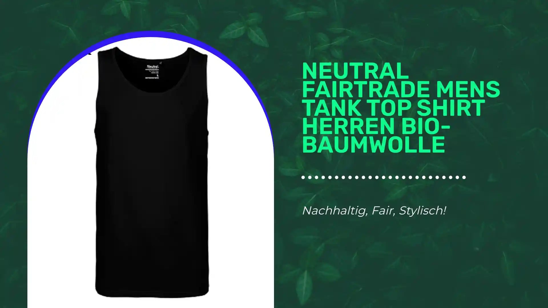 NEUTRAL Fairtrade Mens Tank Top Shirt Herren Bio-Baumwolle by@Outfy