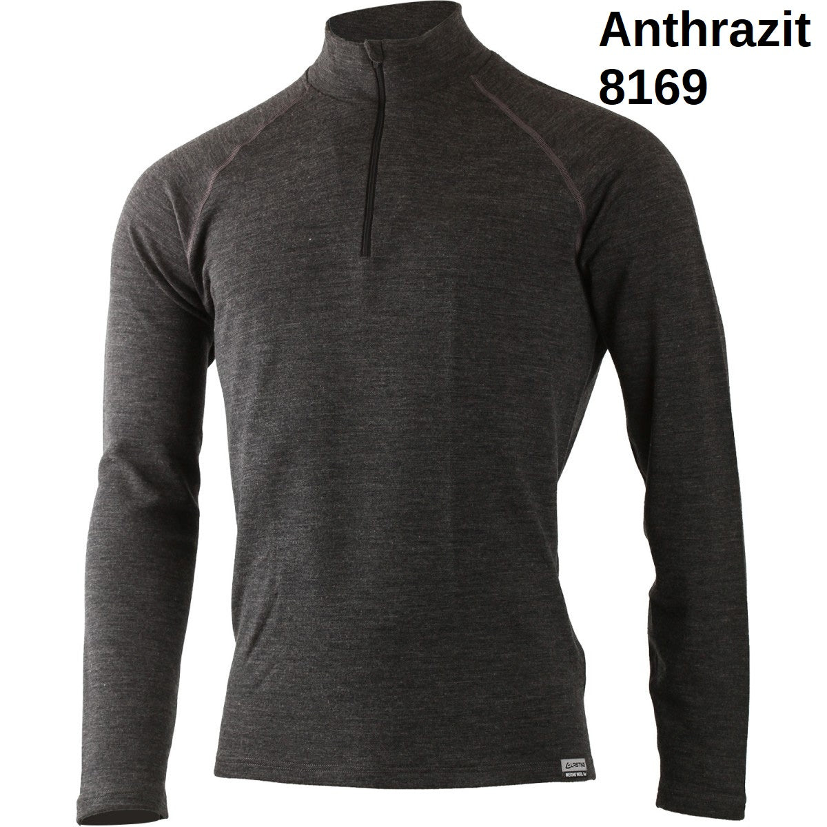 LASTING WARY 100 % Merinowolle Sweatshirt ¼ Zip Herren